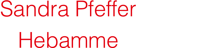 Sandra Pfeffer * Hebamme logo